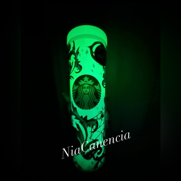 Starbucks Purple/White Glow in the Dark 16oz Tumbler - Picture 2 of 2